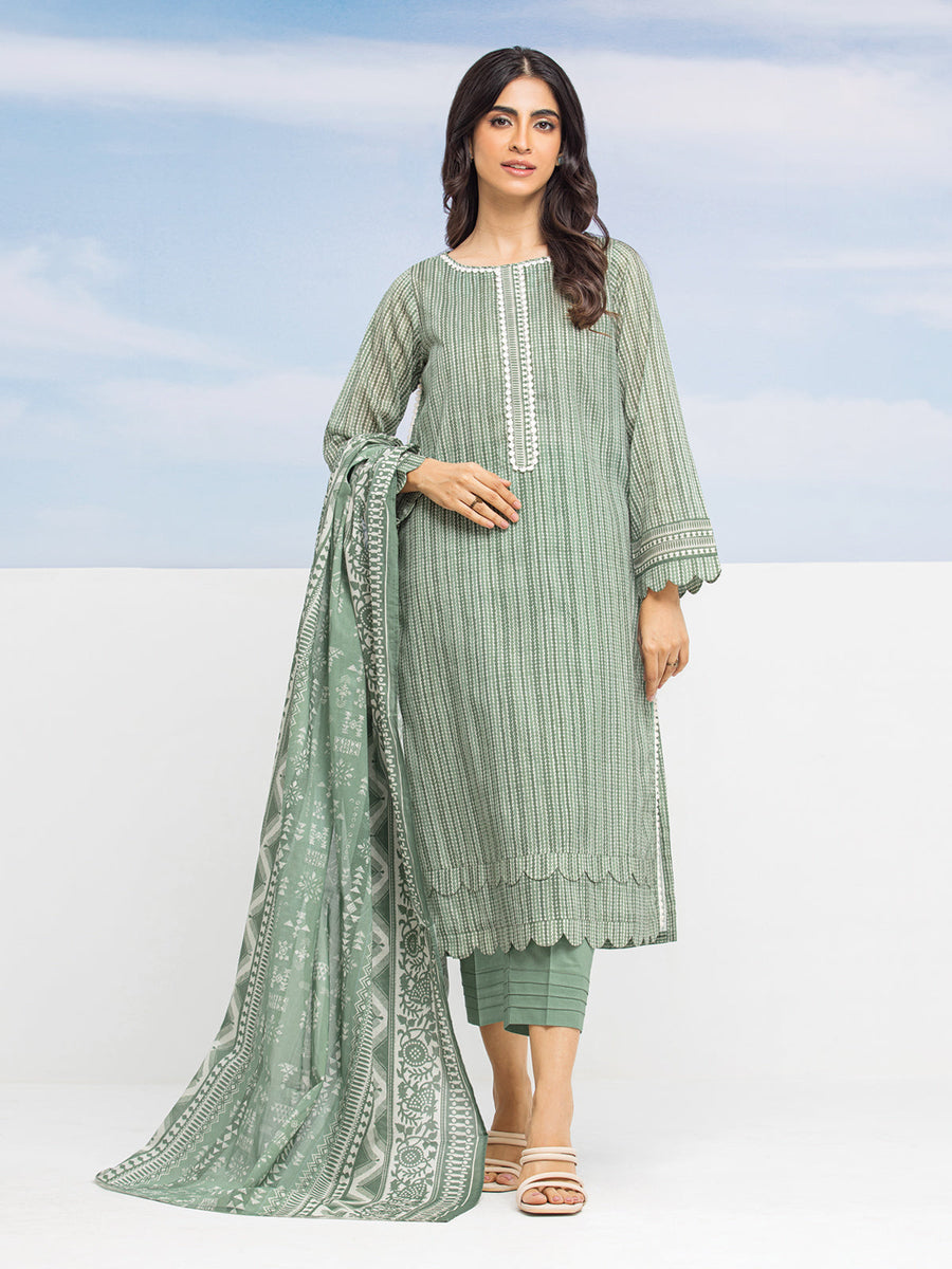 edenrobe Allure Lawn Unstitched Printed 3Pc Suit EWU24A1-28057-3P