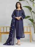 edenrobe Allure Lawn Unstitched Printed 3Pc Suit EWU24A1-28095