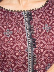 edenrobe Allure Lawn Unstitched Printed 3Pc Suit EWU24A1-28192-3P