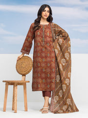edenrobe Allure Lawn Unstitched Printed 3Pc Suit EWU24A1-28196-3P
