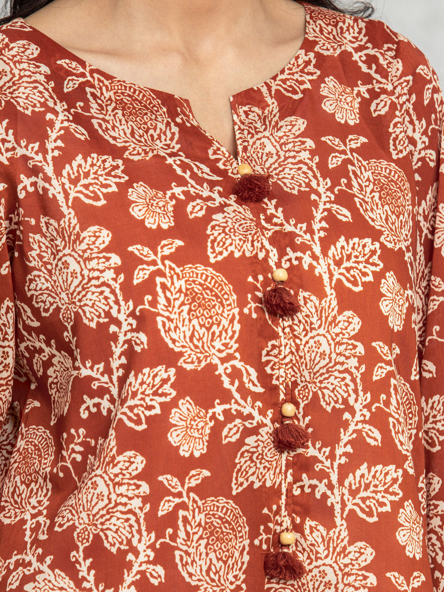 edenrobe Allure Lawn Unstitched Printed 3Pc Suit EWU24A1-28202