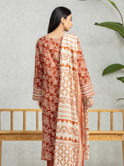 edenrobe Allure Lawn Unstitched Printed 3Pc Suit EWU24A1-28202