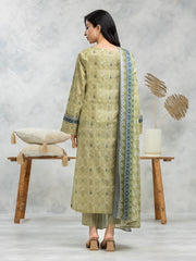 edenrobe Allure Lawn Unstitched Printed 3Pc Suit EWU24A1-28222