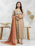 edenrobe Allure Lawn Unstitched Printed 3Pc Suit EWU24A1-28276