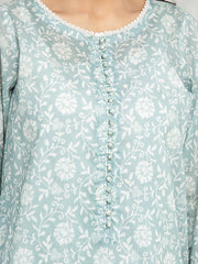edenrobe Allure Lawn Unstitched Printed 3Pc Suit EWU24A1-28307