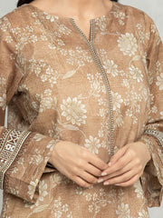 edenrobe Allure Lawn Unstitched Printed 3Pc Suit EWU24A1-28319
