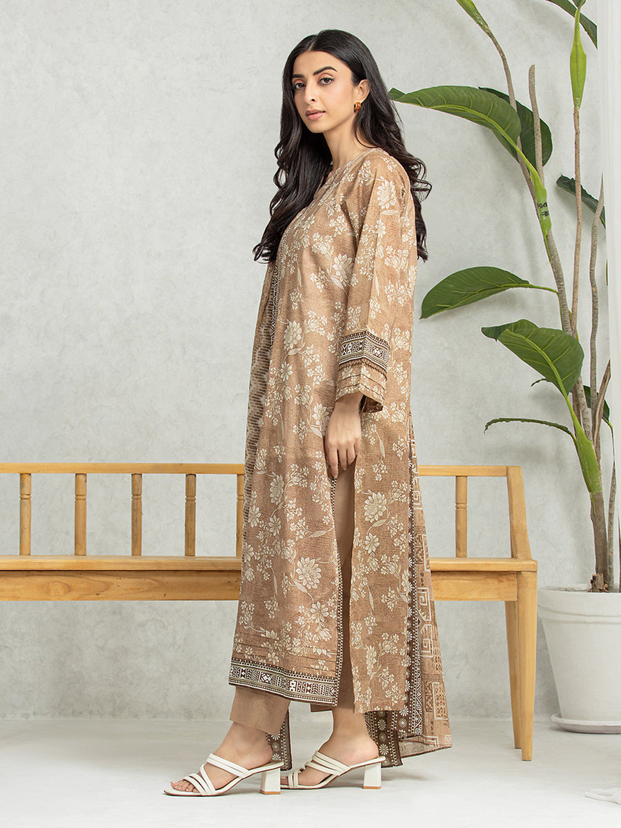 edenrobe Allure Lawn Unstitched Printed 3Pc Suit EWU24A1-28319