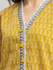 edenrobe Allure Lawn Unstitched Printed 3Pc Suit EWU24A1-28372