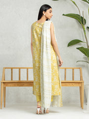 edenrobe Allure Lawn Unstitched Printed 3Pc Suit EWU24A1-28380
