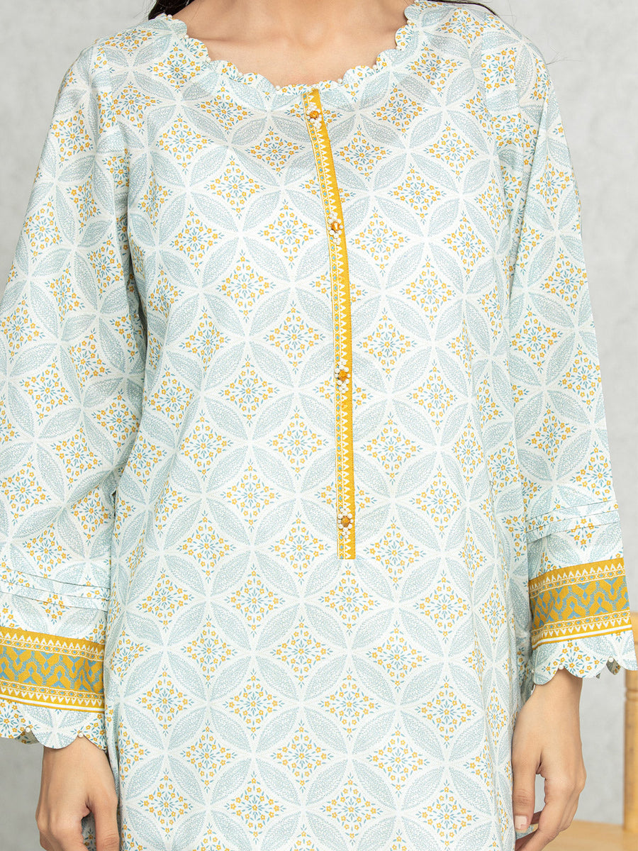 edenrobe Allure Lawn Unstitched Printed 3Pc Suit EWU24A1-28461