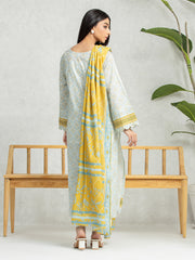 edenrobe Allure Lawn Unstitched Printed 3Pc Suit EWU24A1-28461
