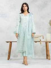 edenrobe Allure Lawn Unstitched Printed 3Pc Suit EWU24A1-29002