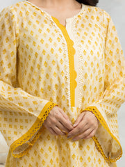 edenrobe Allure Lawn Unstitched Printed 3Pc Suit EWU24A1-29012