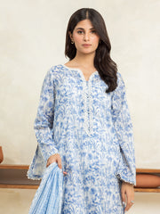 edenrobe Allure Lawn Unstitched Printed 3Pc Suit EWU24A1-29016