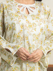 edenrobe Allure Lawn Unstitched Printed 3Pc Suit EWU24A1-29022