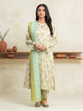 edenrobe Allure Lawn Unstitched Printed 3Pc Suit EWU24A1-29022