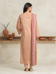 edenrobe Allure Lawn Unstitched Printed 3Pc Suit EWU24A1-29029