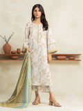 edenrobe Allure Lawn Unstitched Printed 3Pc Suit EWU24A1-29037