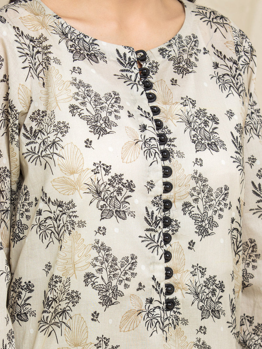 edenrobe Allure Lawn Unstitched Printed 3Pc Suit EWU24A1-29059