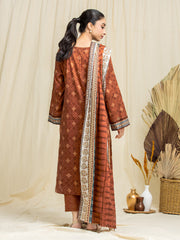 edenrobe Allure Lawn Unstitched Printed 3Pc Suit EWU24A1-29068