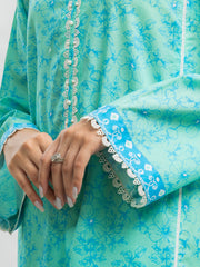 edenrobe Allure Lawn Unstitched Printed 3Pc Suit EWU24A1-29082