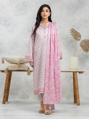 edenrobe Allure Lawn Unstitched Printed 3Pc Suit EWU24A1-29100