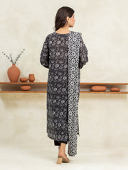 edenrobe Allure Lawn Unstitched Printed 3Pc Suit EWU24A1-29150