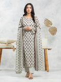 edenrobe Allure Lawn Unstitched Printed 3Pc Suit EWU24A1-29167