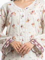 edenrobe Allure Lawn Unstitched Printed 3Pc Suit EWU24A1-29178