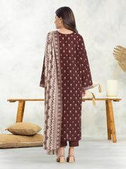 edenrobe Allure Lawn Unstitched Printed 3Pc Suit EWU24A1-29188