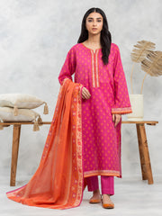 edenrobe Allure Lawn Unstitched Printed 3Pc Suit EWU24A1-29190