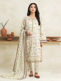 edenrobe Allure Lawn Unstitched Printed 3Pc Suit EWU24A1-29243