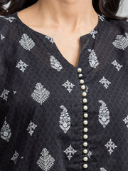 edenrobe Allure Lawn Unstitched Printed 3Pc Suit EWU24A1-29480