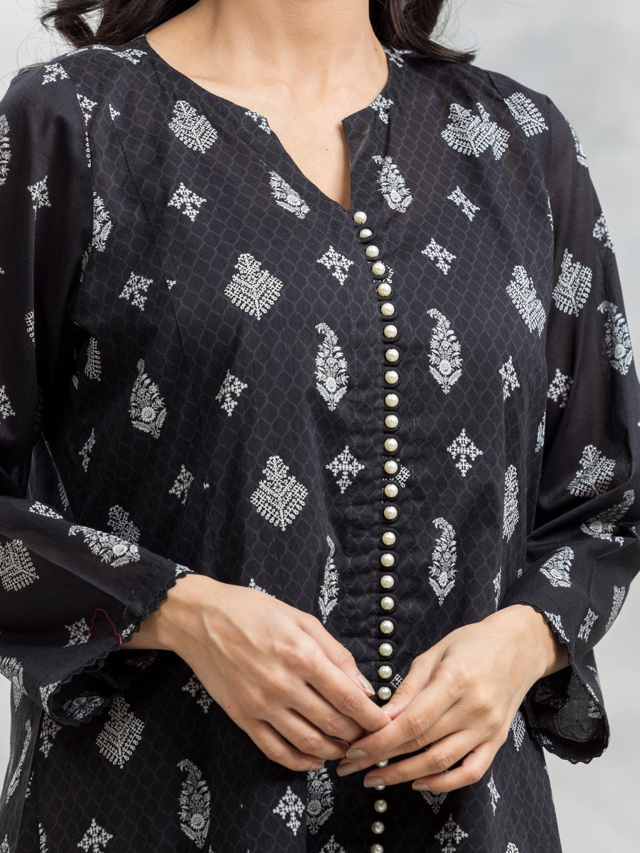 edenrobe Allure Lawn Unstitched Printed 3Pc Suit EWU24A1-29480