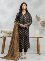 edenrobe Allure Lawn Unstitched Printed 3Pc Suit EWU24A1-29482
