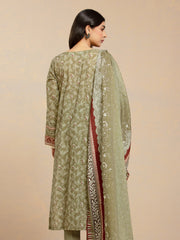 edenrobe Allure Lawn Unstitched Printed 3Pc Suit EWU24A1-29483
