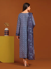 edenrobe Allure Cambric Unstitched Printed 3Pc Suit EWU24A2-27123