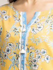 edenrobe Allure Cambric Unstitched Printed 3Pc Suit EWU24A2-28201