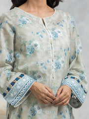 edenrobe Allure Cambric Unstitched Printed 3Pc Suit EWU24A2-28239