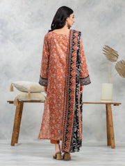 edenrobe Allure Cambric Unstitched Printed 3Pc Suit EWU24A2-28339