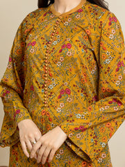 edenrobe Allure Cambric Unstitched Printed 3Pc Suit EWU24A2-28510
