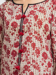 edenrobe Allure Cambric Unstitched Printed 3Pc Suit EWU24A2-28512