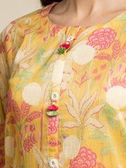 edenrobe Allure Cambric Unstitched Printed 3Pc Suit EWU24A2-28554