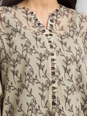 edenrobe Allure Cambric Unstitched Printed 3Pc Suit EWU24A2-29265