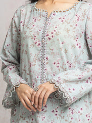 edenrobe Allure Cambric Unstitched Printed 3Pc Suit EWU24A2-29640