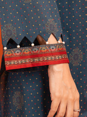 edenrobe Allure Khaddar Unstitched Printed 3Pc Suit EWU24A3-27000
