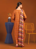 edenrobe Allure Khaddar Unstitched Printed 3Pc Suit EWU24A3-27042