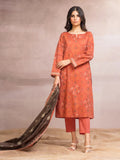 edenrobe Allure Khaddar Unstitched Printed 3Pc Suit EWU24A3-27102