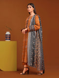 edenrobe Allure Khaddar Unstitched Printed 3Pc Suit EWU24A3-27141