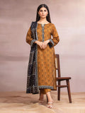 edenrobe Allure Khaddar Unstitched Printed 3Pc Suit EWU24A3-27142